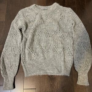 Abercrombie grey wool alpaca sweater